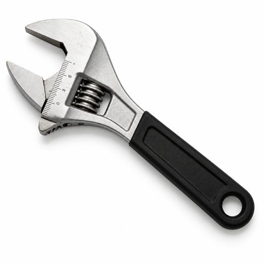 Flexnows Adjustable Wrench with Comfortable Grip for Everyday Repair and Maintenance Tasks