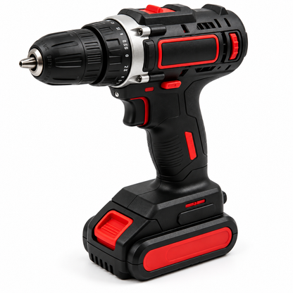 Flexnows Cordless Drill Driver with Rechargeable Battery and Adjustable Chuck