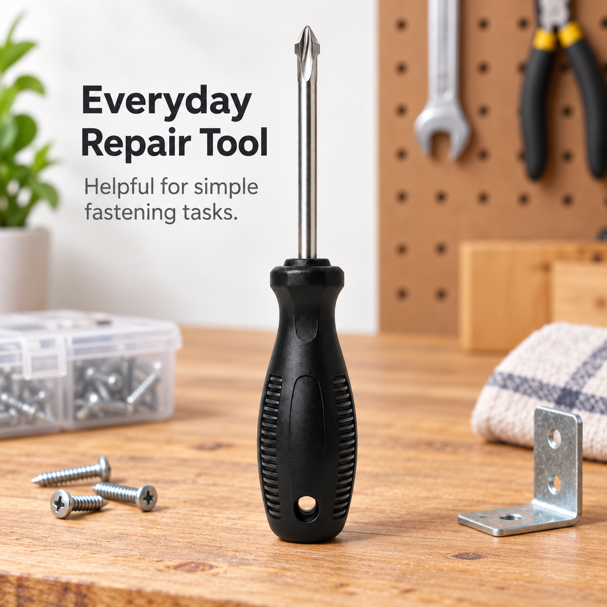 Flexnows Phillips Screwdriver with Comfortable Grip for Everyday Repair and Assembly Tasks