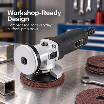 Flexnows Pneumatic Angle Grinder with Compact Design for Workshop Surface Preparation Tasks