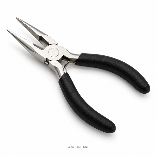 Flexnows Long Nose Pliers with Comfortable Grip for Detail Repair and DIY Tasks
