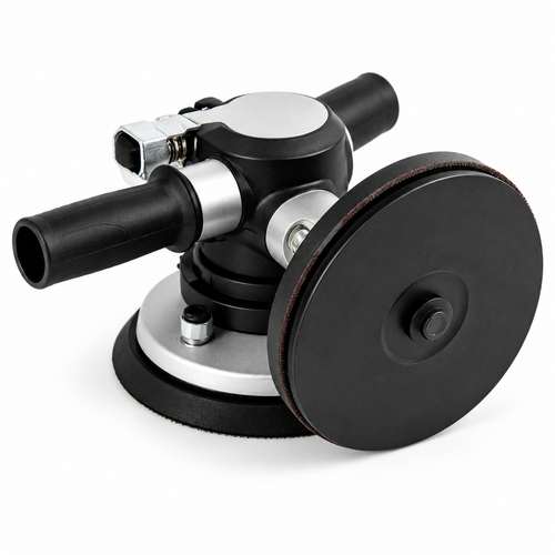 Flexnows Pneumatic Dual Handle Disc Sander with Air-Powered Design for Workshop Surface Preparation