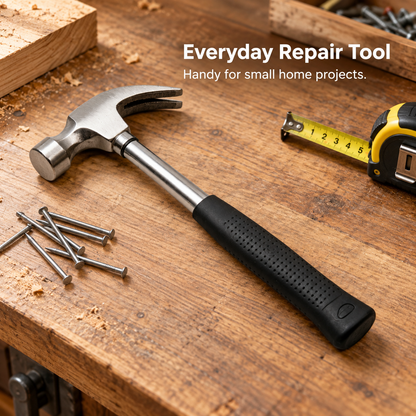 Flexnows Claw Hammer with Comfortable Grip for Everyday Repair and DIY Projects