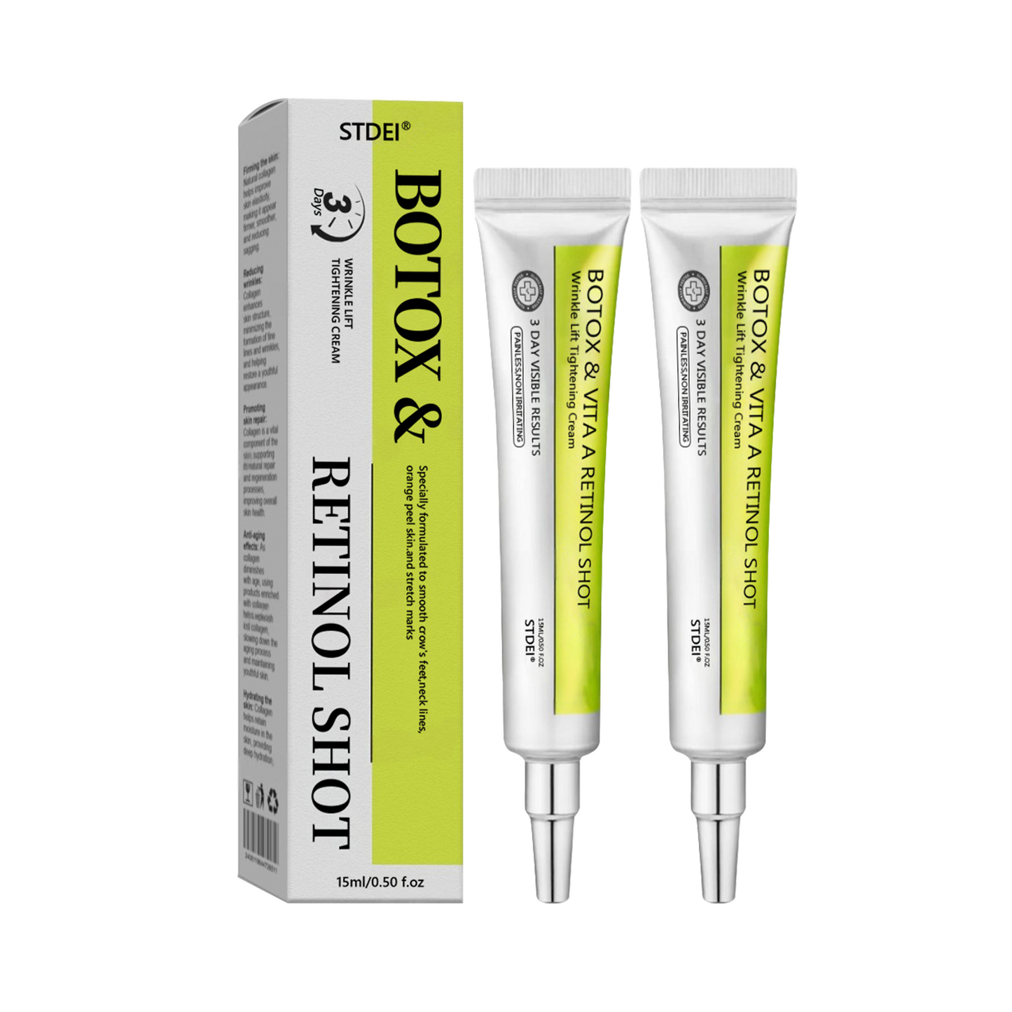 𝑶𝒇𝒇𝒊𝒄𝒊𝒂𝒍 𝑺𝒕𝒐𝒓𝒆👍| Regain youthful skin nown 💫STDEI® BOTOX & VITA A RETINOL SHOT Wrinkle Lift Tightening Cream