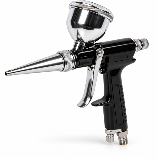 Flexnows Pneumatic Airbrush Spray Gun with Precision Control for Workshop and Detail Painting Tasks